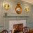 3-Layers Round Colorful Shell Glass Wall Light