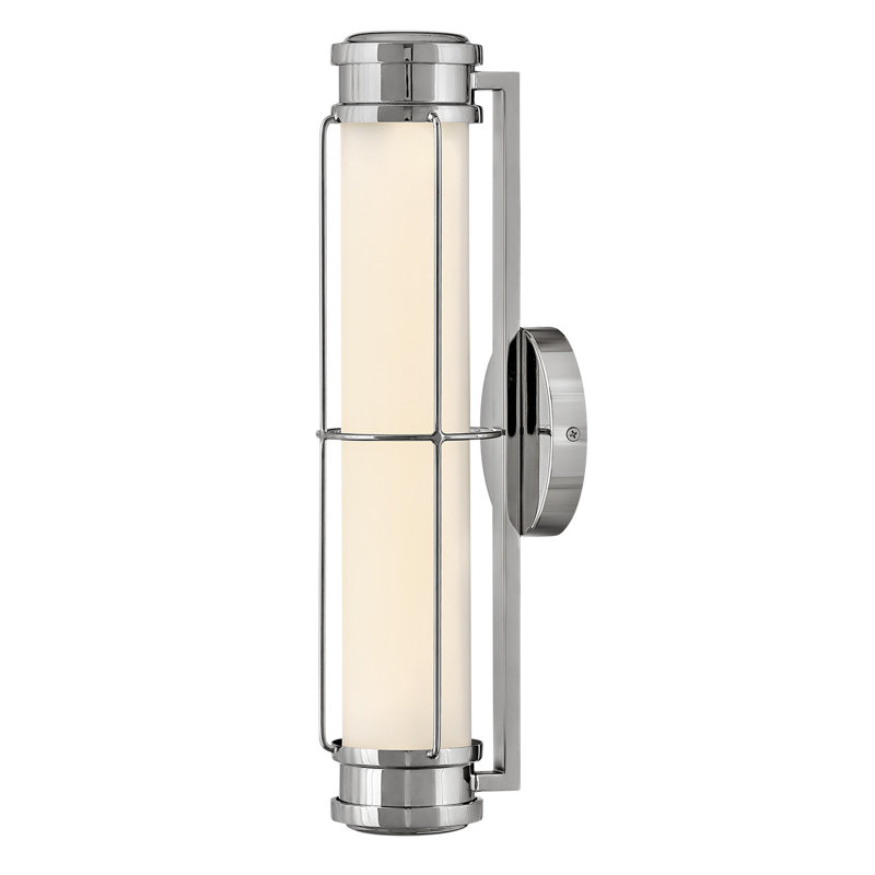 Petite applique DEL Saylor, Nickel poli