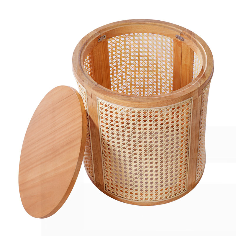 Table d'appoint en caoutchouc et bois massif
