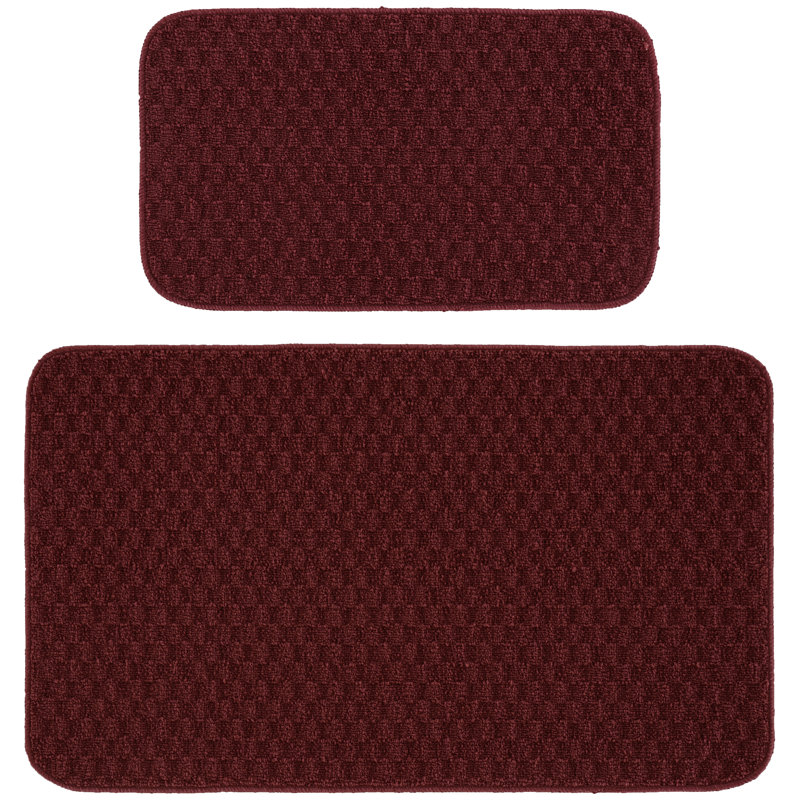 Lomax Non-Skid Kitchen Mat, Chili Red