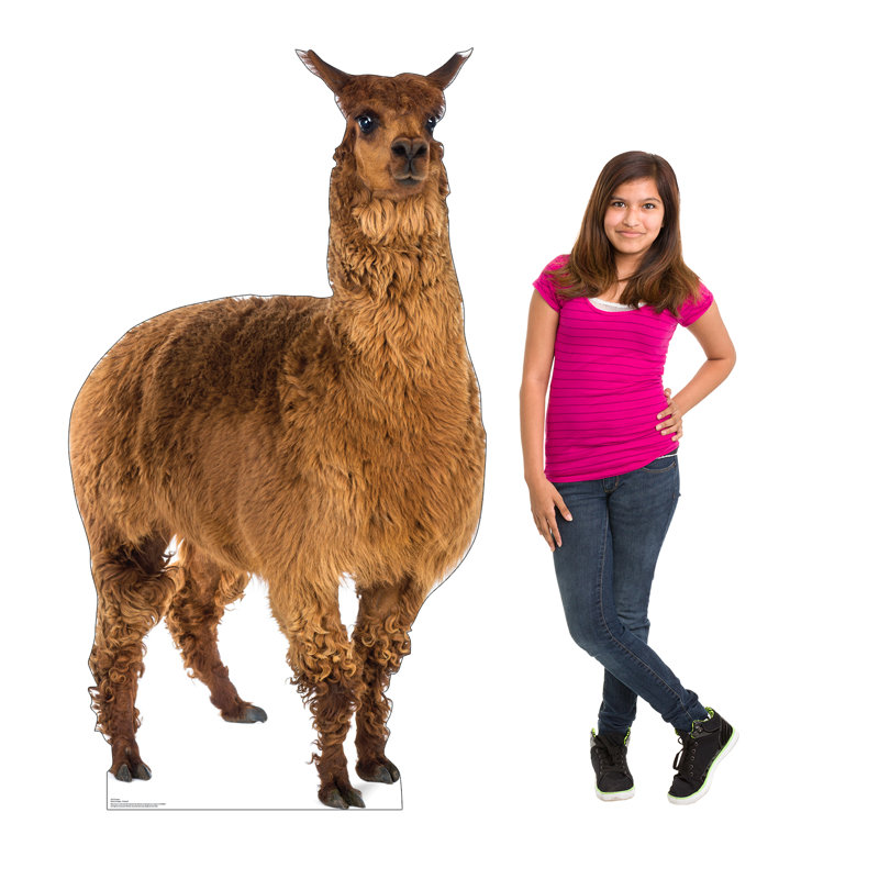 Accroche en carton llama