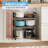 2-Tier Expandable Metal Storage Shelves,Black