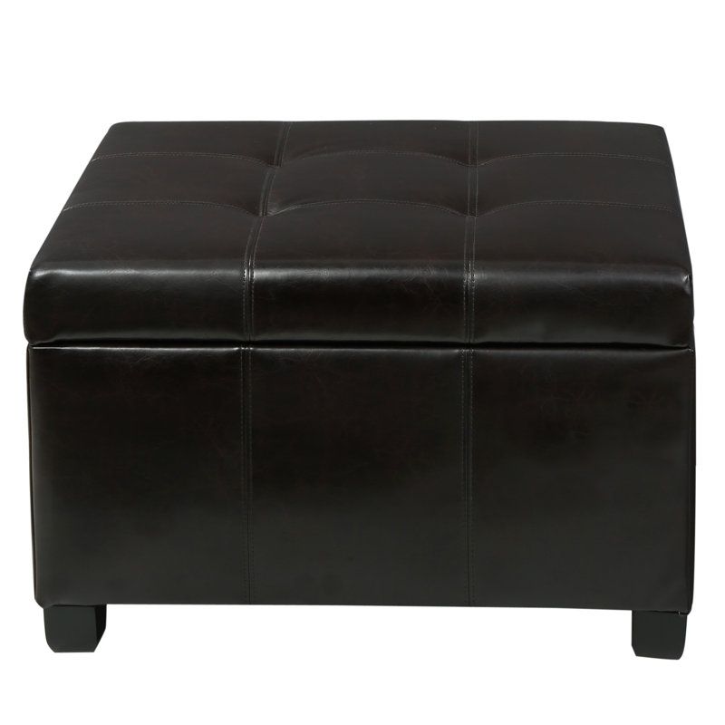 Isabeth Upholstered Ottoman, Brown 
