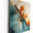 Teal Orange Bold Energy V - Abstract Collages Wall Clock Oversized-99632369