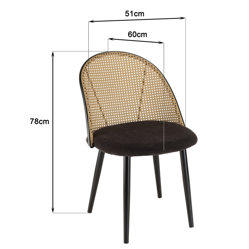 Ryne 46cm H Metal Side Chair