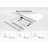 Odbert Tempered Glass Top Height Adjustable Standing Desk, Computer Desk with Drawer and USB Charge-1006698346-1008077176