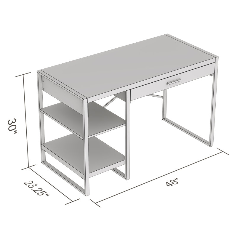 Bureau, Gris foncé / Noir