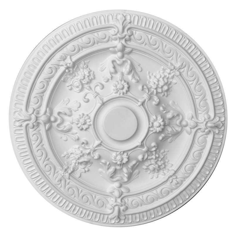 Médaillon de plafond à volutes