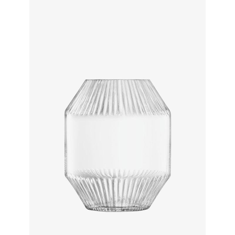 Rotunda Handmade Glass Table Vase, Clear