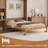 Bolivar Queen Size Louvered Murphy Bed, Solid Wood Frame, Murphy Bed Cabinet, Flexible Storage Space