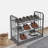 3-Tier Metal Shoe Rack Organizer With Handrails,  Carbon Steel Storage Shelf-796815679
