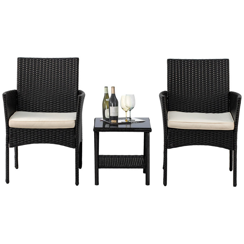 Andryshak 2 - Person Patio Conversation Set with Cushions
