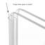 Clear Wall Mounted Low Zig Zag Pet Gate with Latch-411335331-411104789