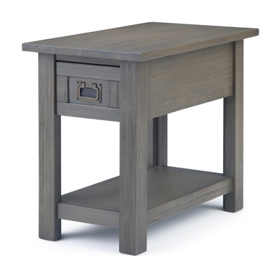 Table basse Rustic Farmhouse Gray - Table de bout polyvalente pour le salon ou la chambre à coucher