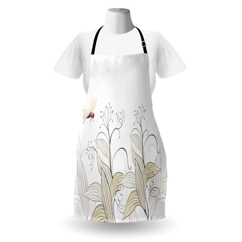 No Pattern Bib Apron