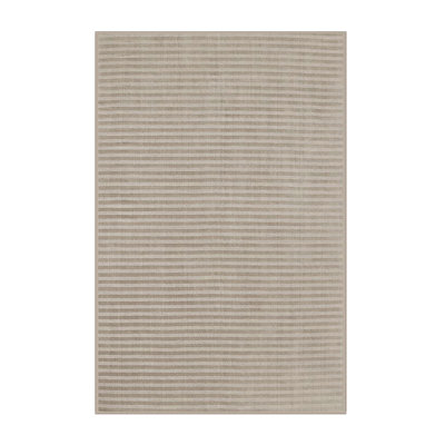 Tapis rayé beige Ellenton