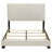 Efram Cream Upholstered Full Panel Bed