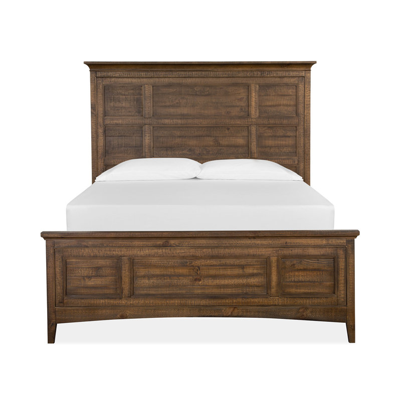 Liz Queen Panel Bed, Queen, Brown