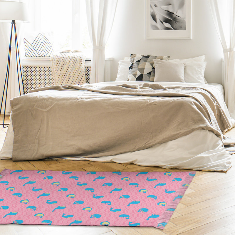 Rose baleines Tapis décoratif, non
