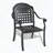 Cast Aluminum Stacking Patio Dining Chairs with Ergonomic Design, Set of 2-54938247