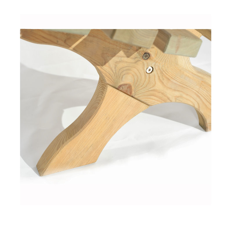 Lauryn Solid Wood Pine Outdoor Bench