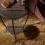 Nina End Table-Grey Italian Marble