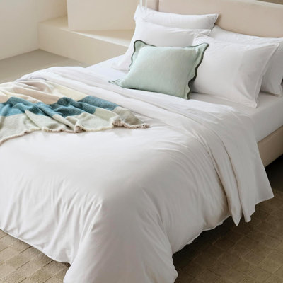 Double Stitch Cotton Duvet Cover Set