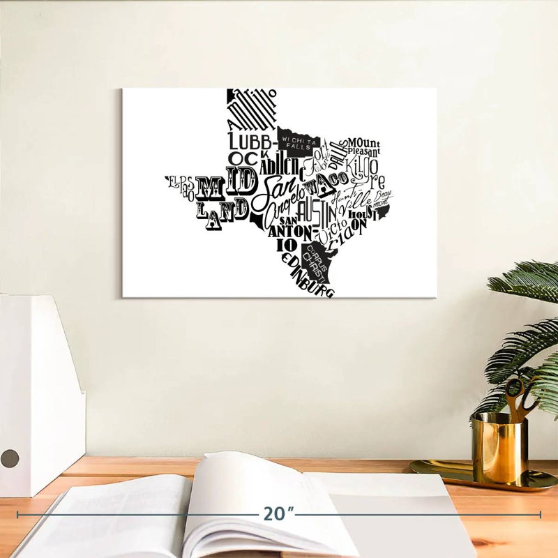 Aliaz Texas - noir, H 8 po x l 12 po
