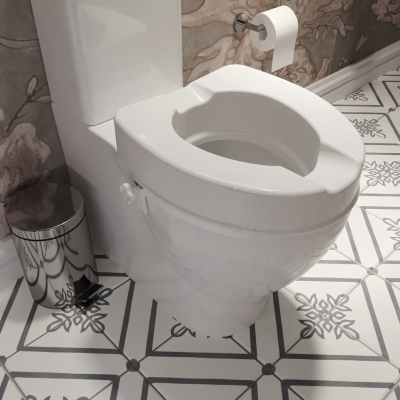 Raised toilet seat