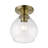 Astair 1-Light 7" Semi Flush Mount-1961616556