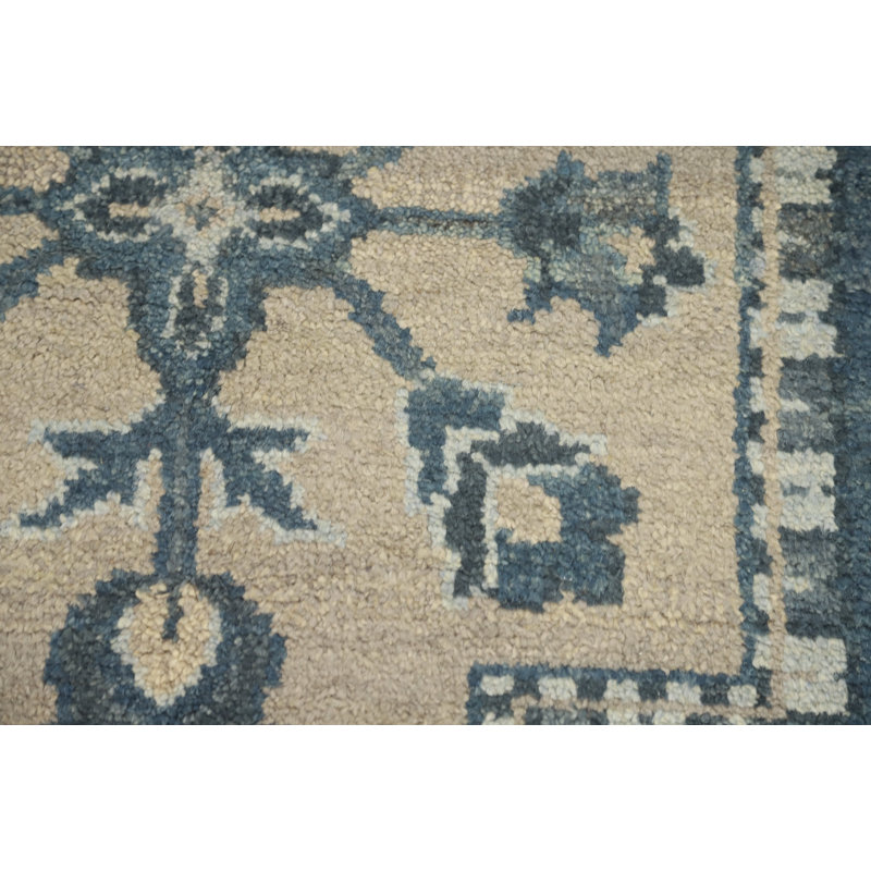 Tapis géométrique Oushak 5 x 8