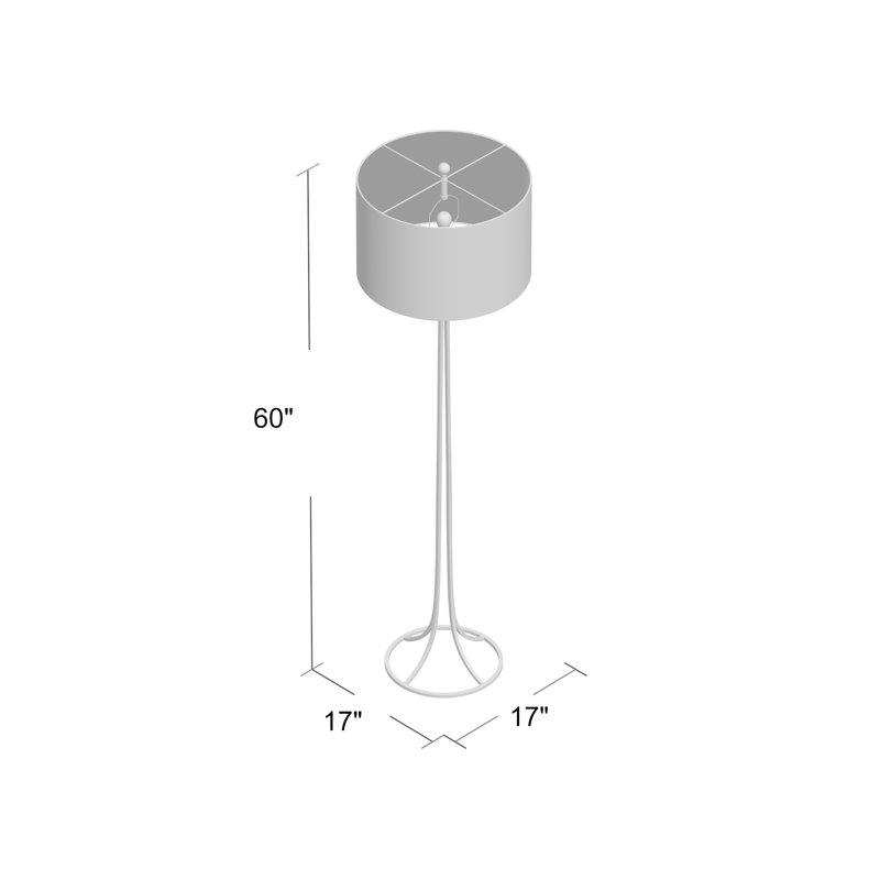 Lampe sur pied 60 po Aben