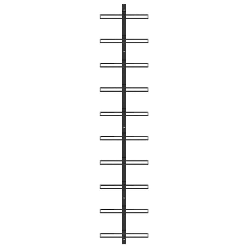 Janssen Wall Mounted Wine Bottle Rack, Black