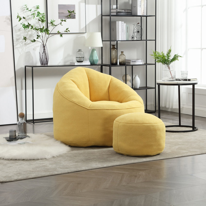 Fauteuil à billes Bedding, Jaune