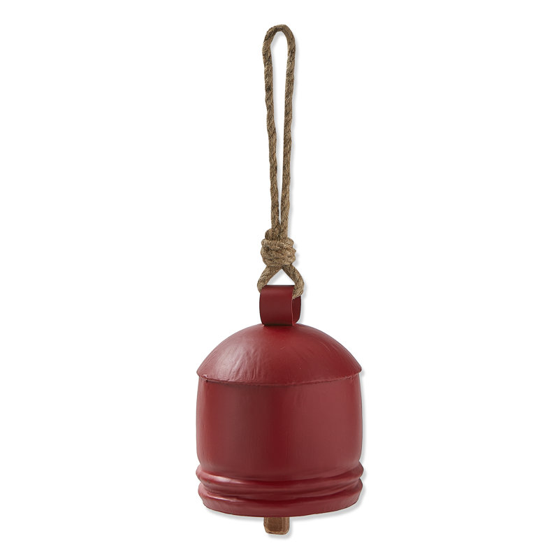 Cloche artisanale classique argentée, Rouge
