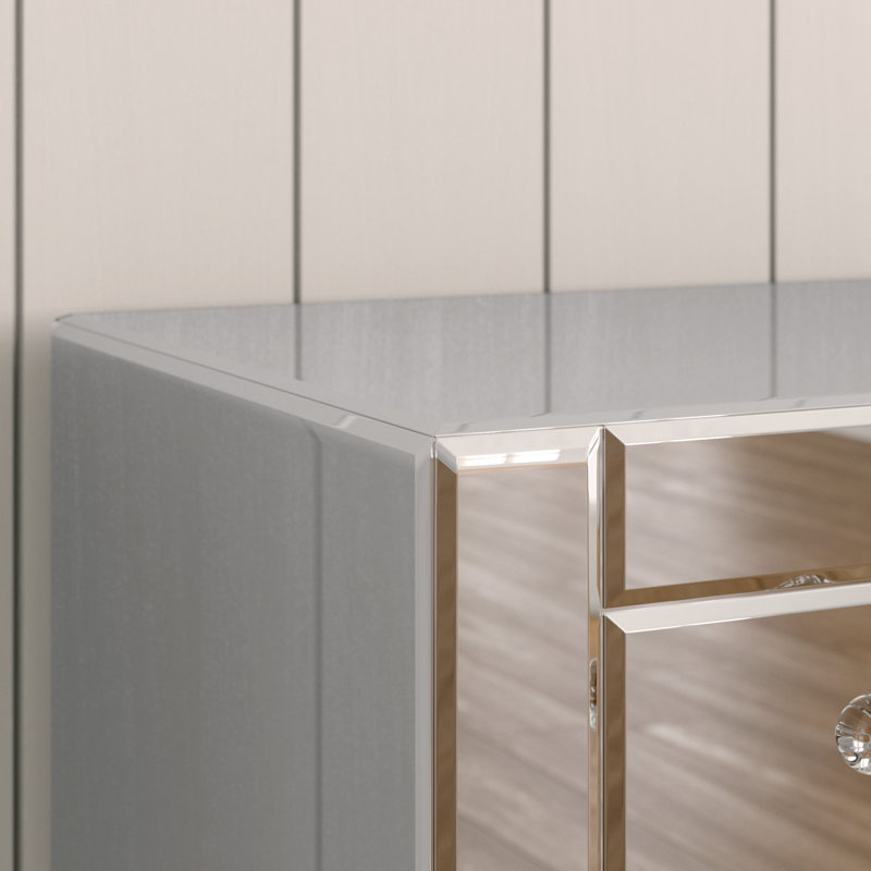 Mikel Dressing Table, Clear