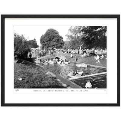 Evesham, Children's Boating Pool, Abbey Park C1955 by Francis Frith - Single Picture Frame Print