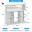 Armoire bar 47 po avec lumières RVB, station de charge et supports à vin amovibles (sans réfrigérateur)-309344960
