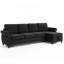 Canapé-lit modulaire en L avec charge sans fil et chaise de rangement-1721999486