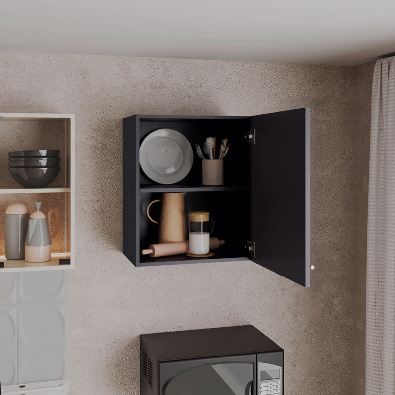 Armoire murale H 23,6 po avec 1 porte et 2 tablettes