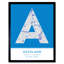Auckland New Zealand City - Single Picture Frame Typography