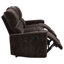 Canapé inclinable Heise en chenille brun foncé-122505268
