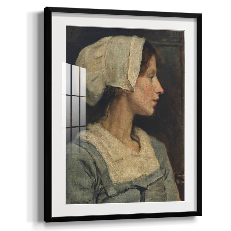 Vintage Portrait Print CXLIII -Framed Print