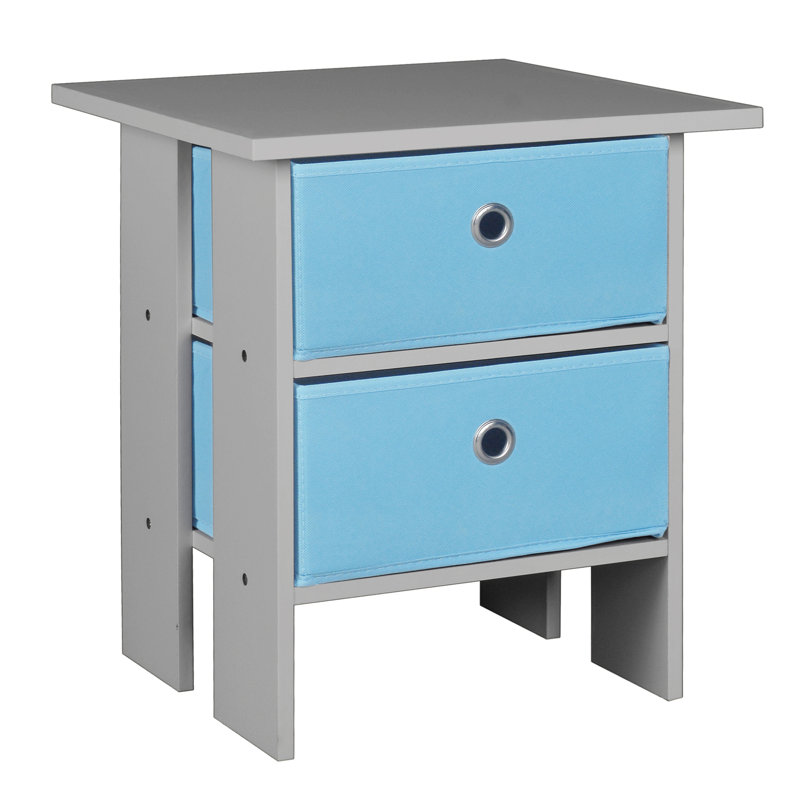 Allauddin End Table, Light Blue , Grey