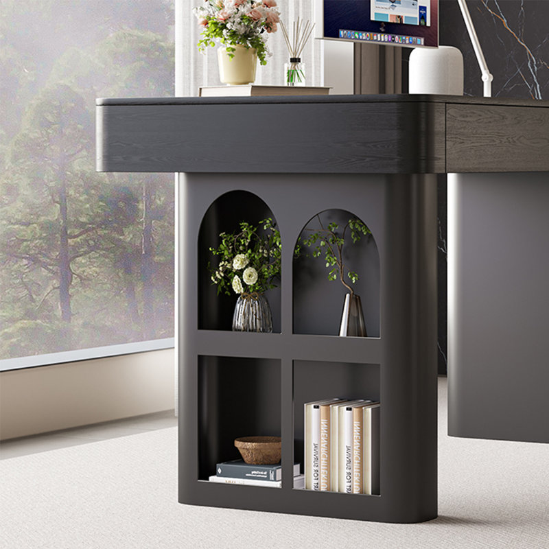 Bureau en bois massif multicouches avec tiroirs