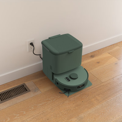 Robot aspirateur et vadrouille BiOmni avec station de vidange automatique 100 jours tout-en-un, station de lavage et de séchage automatique, sacs réutilisables à charbon actif filtrant les odeurs, plastique biosourcé et système de navigation et de cartographie propriétaire Quantum OS développé aux États-Unis