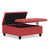 Crimson Red Faux Leather