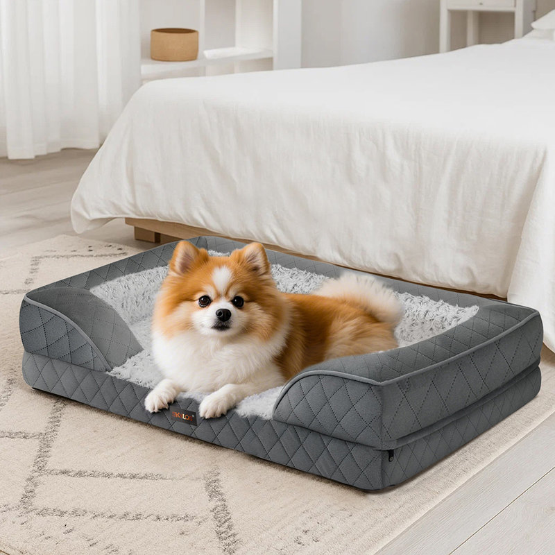 Orthopedic Polyester Pet Bed, 17cm H x 64cm W x 89cm D