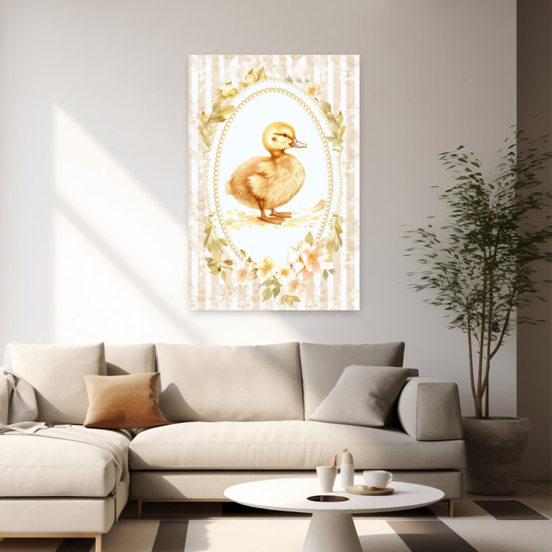 «Floral», reproduction d'art encadrée, H 60 po x l 40 po