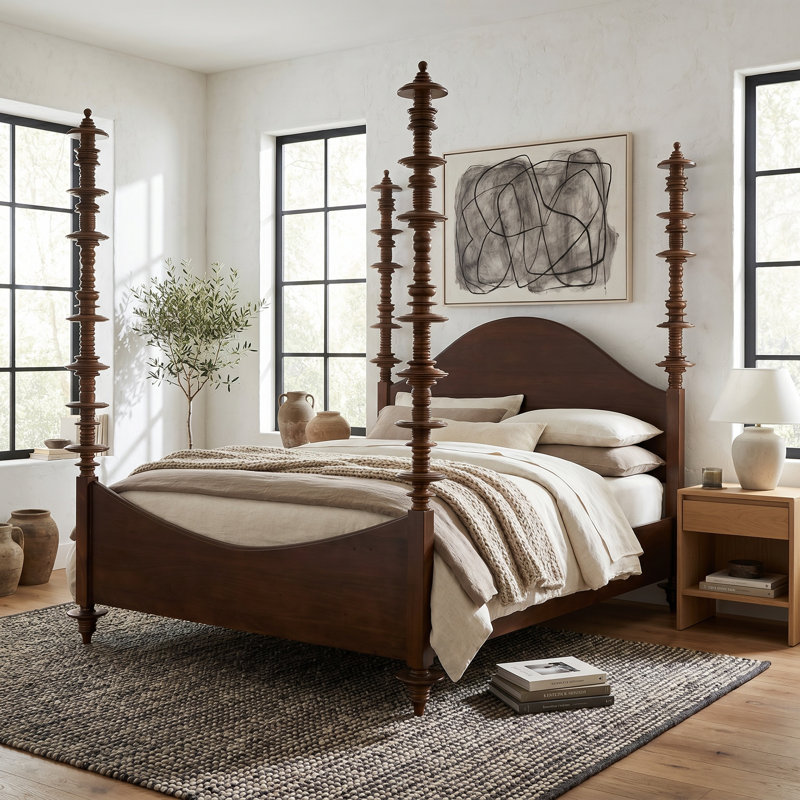 Ferret Four Poster Bed, Queen